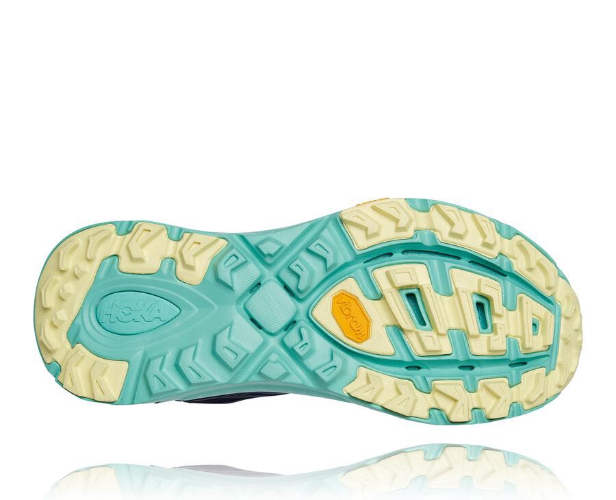 Zapatillas Trail Hoka One One Mujer - Mafate Speed 3 - Negras/Verde Menta - HQE583094